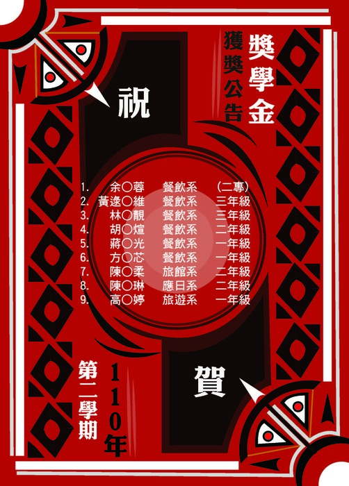 賀！110-2大專校院原民學生獎助學金名單出爐~恭禧獲獎同學圖片